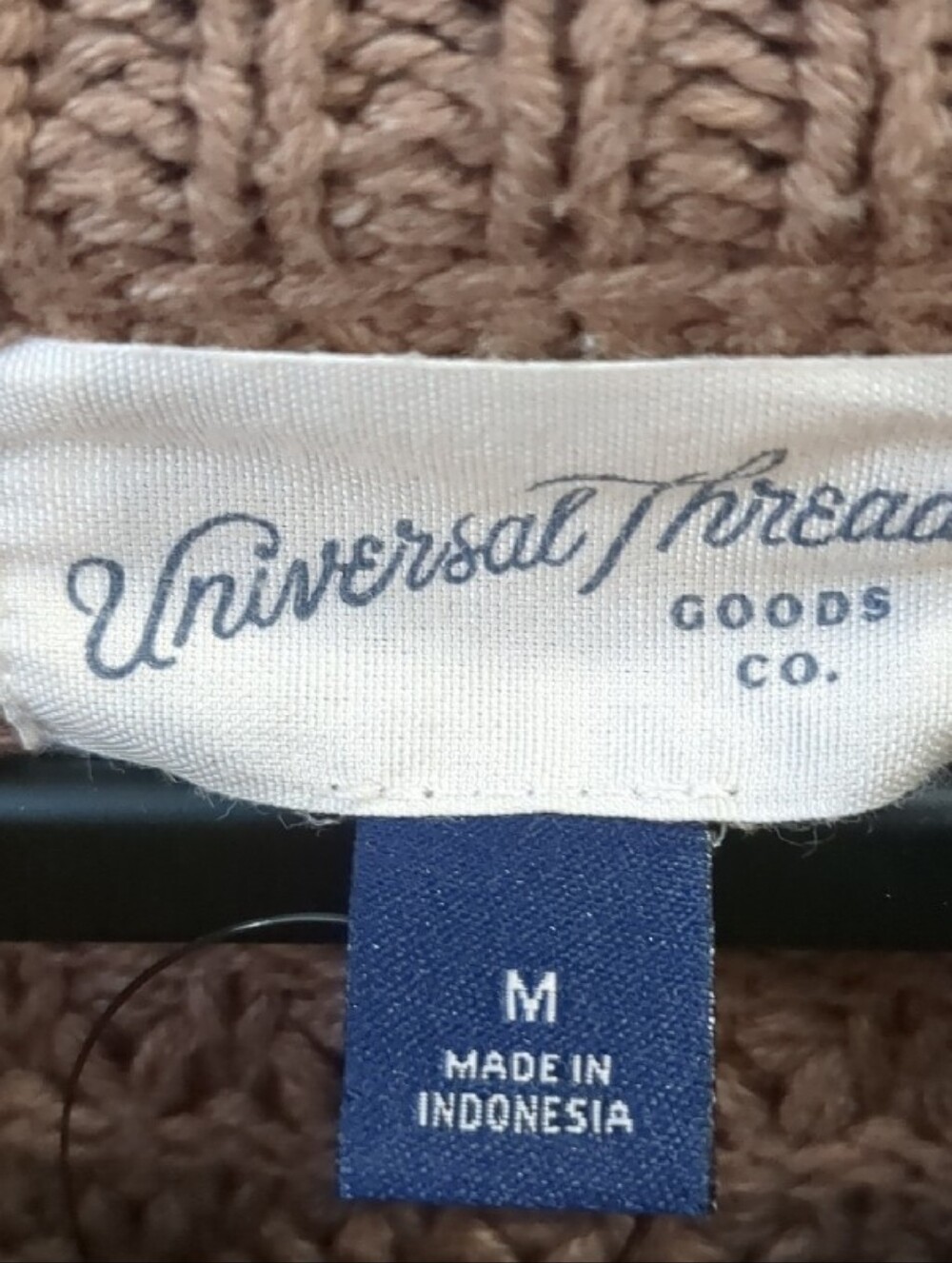 Universal Thread Textured Crewneck Sweater in Brown - Picture 2 of 3